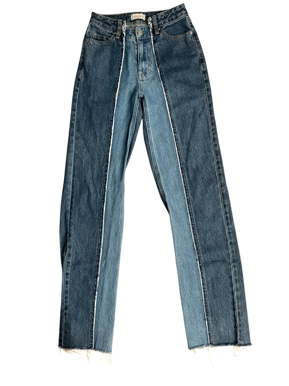 PacSun Two-Tone Blue 90s Boyfriend Jeans